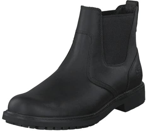 Timberland Stormbucks Chelsea - Stivali Uomo, Nero (Black Smooth), 42 EU