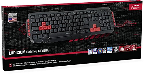 LUDICIUM Gaming Keyboard, black - NC Layout