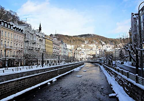 HANSEPUZZLE 17908 - Karlsbad Puzzle 130 Teile | Orte Puzzle mit hochwertiger Puzzle Aufbewahrung: Kartonbox und wiederverschließbarem Beutel | Puzzle-Maße: 28,7 x 20 cm