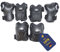 Best Sporting Protektoren-Set I Schützer Set 6-Teilig I Ellenbogenschoner / Handrückenschoner / Knieschoner in Größe M I hochwertiges Skater Schützer Set I Robustes & stabiles Schonerset