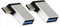 zdyCGTime USB C to USB 3.0 Adapter, USB A 3.0 Female to 90 Right & Left Angle Type C Male Converter,(OTG) for Smartphone Flash Drives, Mouse, Keyboards and other USB Peripherals (Silver) 2 Pack