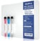 Nicpro Whiteboard Klein A4 (22 x 30 cm), Doppelseitiges Desktop Schreibtafel mit 3 Bunte Stifte, Schwamm, tragbares Mini Whiteboard für Kinder, Schüler, Klassenzimmer, Schulmaterial, Lernen