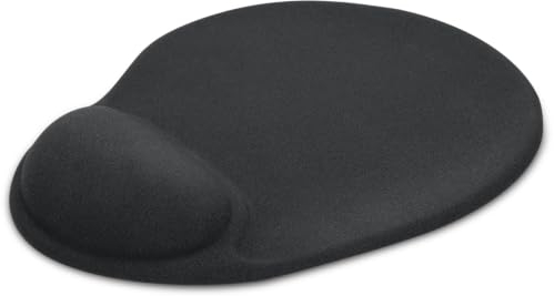 Speedlink VELLU Gel Mauspad - ergonomisches Mauspad mit Gelkissen als ergonomische Handgelenkauflage, Handgelenkpolster, Handauflage für Computer, PC, Notebook, Laptop, schwarz