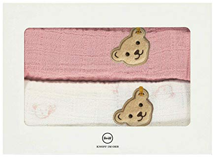 Steiff Unisex Baby Mullwindel GOTS, Bridal Rose, One Size