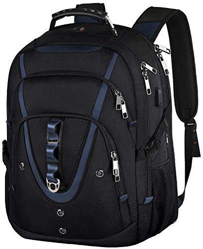 Mogplof 18.4 Laptop Backpack Men Women, 55L Extra Large Laptops Backpack with USB Charger Port,TSA Friendly Flight Approved and RFID Anti-theft Pocket,Water Resistant Suiltable for Traveling&Business