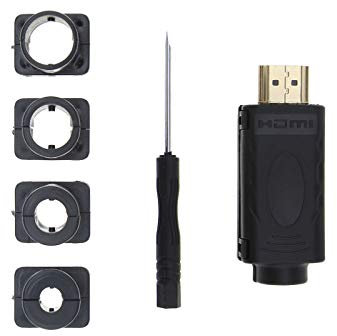 SING F LTD HDMI 2.0 Male Screw Terminal Block Solderless Connector Adapter with Slotted Screwdriver & 5mm 7mm 9mm 10mm Clip Sleeve Kit