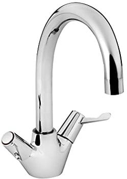 Bristan VAL2 SNK C CD Value Twin Lever Mono Sink Mixers, Chrome