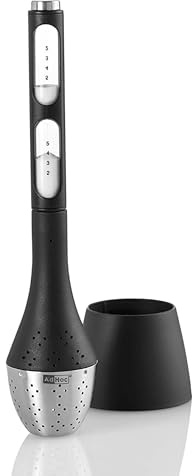 AdHoc Santea Floating Tea Egg with Magnetic Hourglass, Stainless Steel