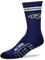 Fanatics For Bare Feet NFL Stripe Team Sock Socks (37-42, Baltimore Ravens)