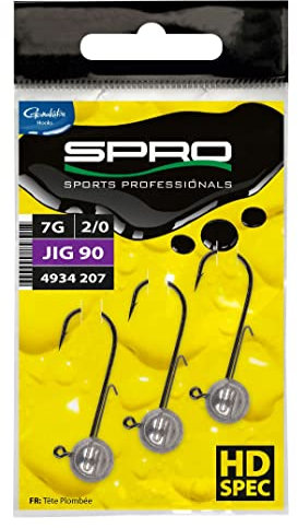 Spro Bleiköpfe für Gummifische zum Jiggen Jighead 90 HD, Größe/Gewicht:Gr. 4/0 / 7g