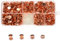 Set di 120 Viti Chicago, rivetti Chicago, rivetti in metallo, per la riparazione di borse, artigianato, collare, cablaggio, bagagli, borsa, guinzaglio per cani, zaino, cintura (rose oro)