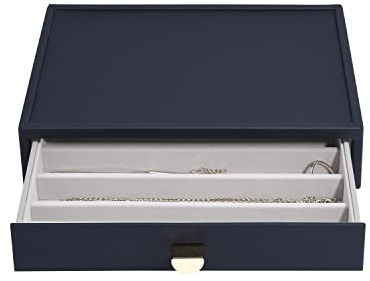 Stackers Navy Pebble Classic Necklace Drawer Layer
