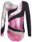 iEFiEL Mädchen Metallic Turnanzug Langarm Gymnastikanzug Tanzbody Leotard mit Strass Glänzende Ballett Trikot Turnkleidung Tanzkostüm Rosa 134-140