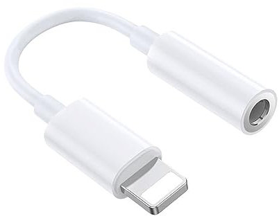 [MFI Certified] Lightning to 3.5mm Headphone Jack Adapter, iPhone 3.5mm Headphone Adapter iphone Dongle Aux Audio Cable Earphone Converter Compatible with i-Phone 14/13/12/SE/11/X/8/7 Support All iOS