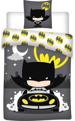 arlis Bettwäsche Batman – 140 x 200 cm mit Kissenbezug Batman (Batman)