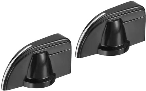 QUARKZMAN 2 Stück Potentiometer Knöpfe Bakelit 20x20mm Lautstärkeregler Knopf Kappe für Gitarre Bass, Lautstärkeregler, Audio 6mm Loch mit 2 Stück Set Schraube Schwarz