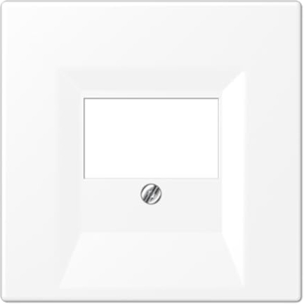 Jung LS969TWWM Abdeckung f. TAE-Anschlussdose Schneeweiß Matt Serie LS