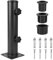 Roadtime Supporto per ombrellone, set di tubi regolabili per ombrellone da patio, base con manopole regolabili e morsetto per balcone, terrazza, cortile, tavoli da picnic (tubo di ferro a 4 fori)