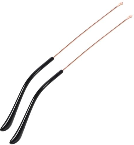 HOMSFOU 1 Paar Armbeine für Brillen Ersatzbrillenarmbeine schnapsgläser Sonnenbrille Brillenreparaturzubehör Ersatzbrille Bügel ersetzen Brillengestell Suite Roségold Brillenbeine Metall