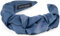 styleBREAKER Damen Haarreif mit schimmernder geflochtener Oberfläche in Rüschen Optik, Haarband, Haarschmuck 04027035, Farbe:Blau