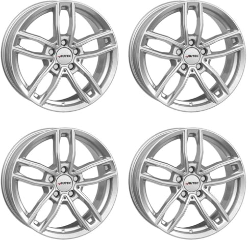 4x AUTEC Felgen Alufelgen MERCADOR 8.0x19 ET40 5x112 Brillantsilber kompatibel mit Mercedes-Benz B GLA C CLA A E GLB GLB AMG SLK SLC