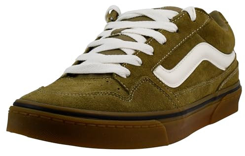 Vans Caldrone Herren Sneaker, Suede Gum Olive, 43 EU