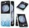 Hülle für Samsung Galaxy Z Flip 6 - Glitzer Treibsand Silikon Stoßfest Handyhülle, Transparent TPU Bumper Schutzhülle Ultra Dünn Case (Blau)