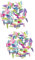 WOONEKY 20 Stk Einhorn- -Requisite Reize Stirnband Partyzubehör Hörner Spielzeug Topper DIY stirnbänder Cosplay-Horn DIY-Horn Cosplay-Versorgung einhorn kopfschmuck Einhornhorn