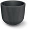 Tymar Vaso da fiori con inserto, fioriera in plastica, vaso grande (DBML, nero, ø 40 cm)