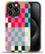 artslion 2 in 1 Cute Hülle für iPhone 16 Pro 6.3 Zoll, Stoßfest FallSchutz Handyhülle bunt kariert Sturzschutz Case