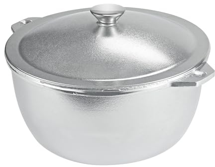 VITASUNHOW Cast Aluminum Pilaf Pot 8L 13L 18L Coating-Free Safe (13L) | Cast Aluminum, Coating-Free, Induction/Gas/Ceramic Compatible, Oven Safe, Dishwasher Safe, Large Capacity Family Cooking