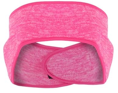 axy Stirnband Ohrenschutz für Damen und Herren mit Klettverschluss - Winter/Frühling/Herbst Sport Haarband Elastisch Ohrenwärmer Kopfband für Jogging Laufen Wandern Fahrrad OHR2 (Pink-meliert)