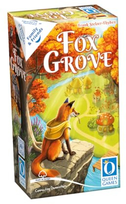 Queen Games Fox Grove DE Version – Kartenspiel Familienspiel & Strategiespiel | Für 2–4 Spieler | Spannende Kartenmechanik für Familie & Freunde