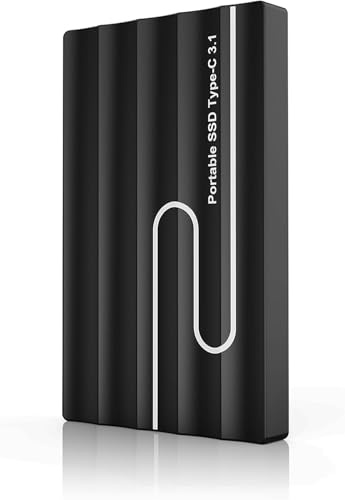 Gorilla Carts 2To Disque Dur Externe, Ultra-Mince 2, 5, Stockage pour PC, Mac PC, TV, Ordinateur Portable, Bureau, Windows (Noir)
