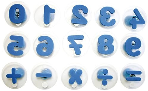 EDUPLAY 220-005 Riesenstempel Zahlen, blau, 15-teilig (1 Set)