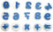 EDUPLAY 220-005 Riesenstempel Zahlen, blau, 15-teilig (1 Set)