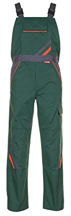 Planam Men;Women Visline Dungarees Visline Size 62 in black/orange/zinc