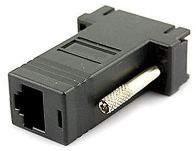 Adaptateur de RJ45/RJ11 mâle vers VGA femelle pour câble CAT5 CAT5e