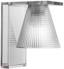 Kartell Light-Air, Wandleuchte mit Prägung, Glasklar