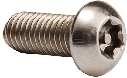 M4 x 12 mm Pin in Head Torx Schrauben, 304 Edelstahl Pin Torx Button Head Sicherheit Schrauben, rechte Hand Threads, metrisches, 100 Stück