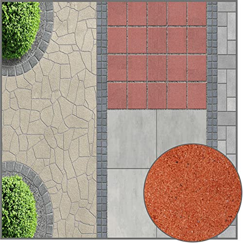 Terralith Pflasterfugenmörtel für Gehwege teracotta dunkel/rot mit Bindemittel - 26,5kg - Fugenmörtel wasserdurchlässig gegen Unkraut für außen