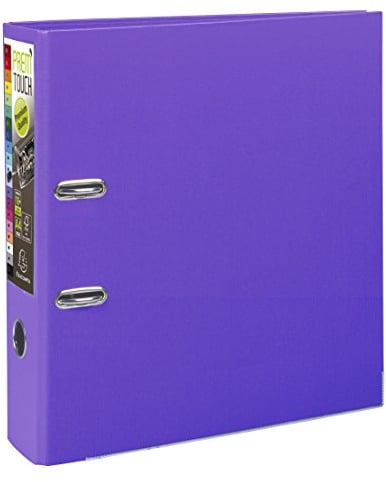 Exacompta Ordner (PP, 2 Ringe, Rücken 80 mm, DIN A4) (Lila)