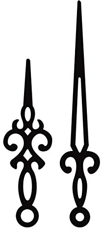 Artemio 75 und 100 mm Retro Zeiger, Schwarz