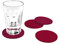 FILU Filzuntersetzer rund 8er Pack einfarbig (Farbe wählbar) dunkelrot/Bordeaux – Untersetzer aus Filz für Tisch und Bar als Glasuntersetzer/Getränkeuntersetzer für Glas und Gläser