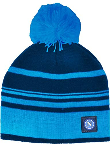 Napoli Hut Mütze Rigata mit PON PON 121429