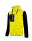 U-Power Rainbow, Felpa Full Zip, Con Tasche Ampie, Morbido Pile, Tessuto Cotone Stretch, Collo Alto, Cappuccio Regolabile, Abbigliamento Invernale Confortevole (YELLOW FLUO - 4XL)