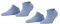 ESPRIT Damen Sneakersocken Uni Multipack W Sn Baumwolle kurz einfarbig 2 Paar, Blau Jeans 6458, 35-38