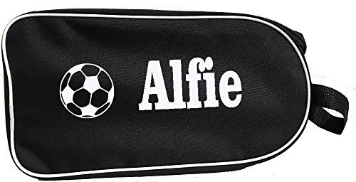 PROSTYLE SPORTS Personalised Football Boot Bag, Shoes bag (Black/White) (Football)