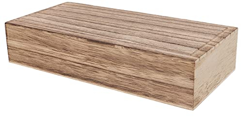 Cabilock Holzkiste mit Deckel Schmuck Kiste Vintage Dekorative Holzbox Hölzerne Aufbewahrungsbox Bastelbox Schmuck Holz Schatulle Kleine Dinge Storge Container Schmuckhalter Hochzeit Geschenk