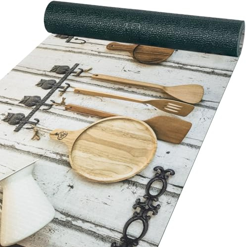 ANRO Küchenteppich Küchenläufer Teppich Läufer Küche waschbar rutschfest Cucina New Abwaschbar 260 x 52cm